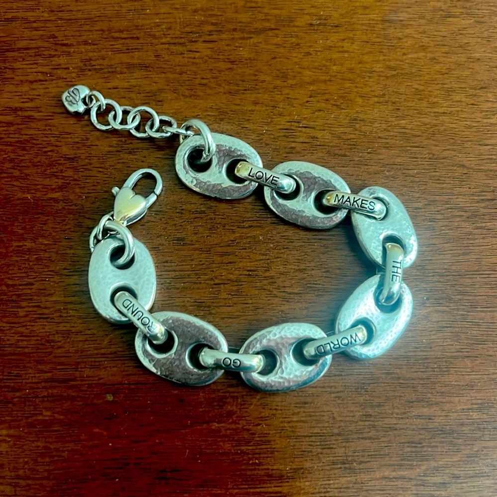 Brighton “Love makes the world go round” bracelet